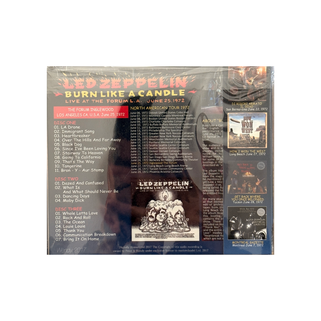 Led Zeppelin - Burn Like A Candle - 3CD