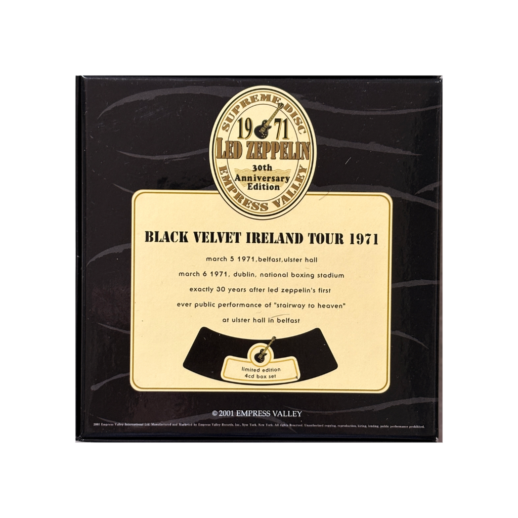 Led Zeppelin - Black Velvet - Ireland Tour 1971 - 4CD Box Set