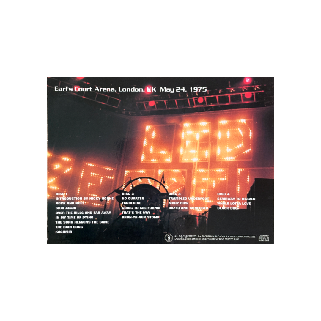 Led Zeppelin - Earls Court Arena 2405 Evoluzione - 4CD
