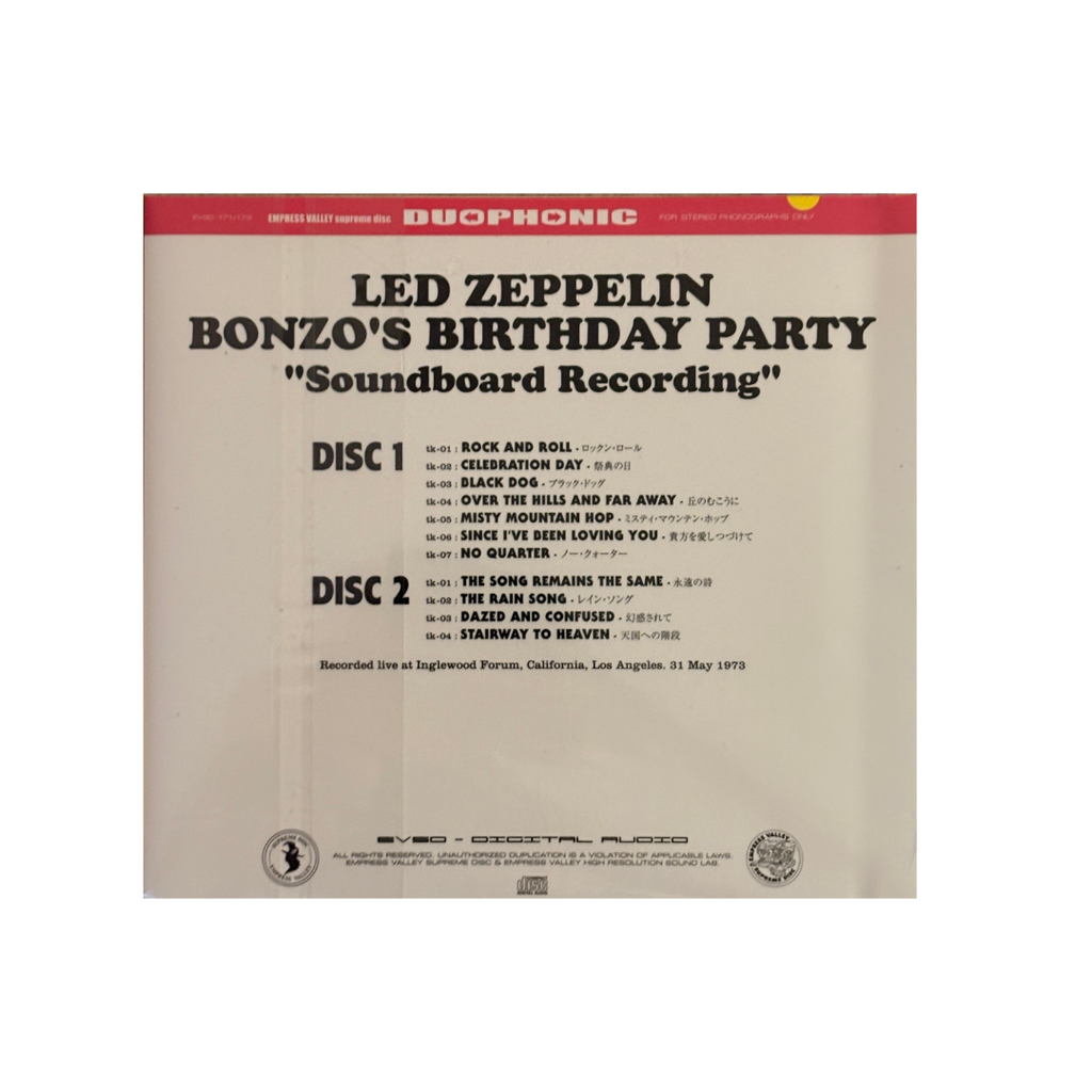 Led Zeppelin - Bonzo’s Birthday Party - 2CD