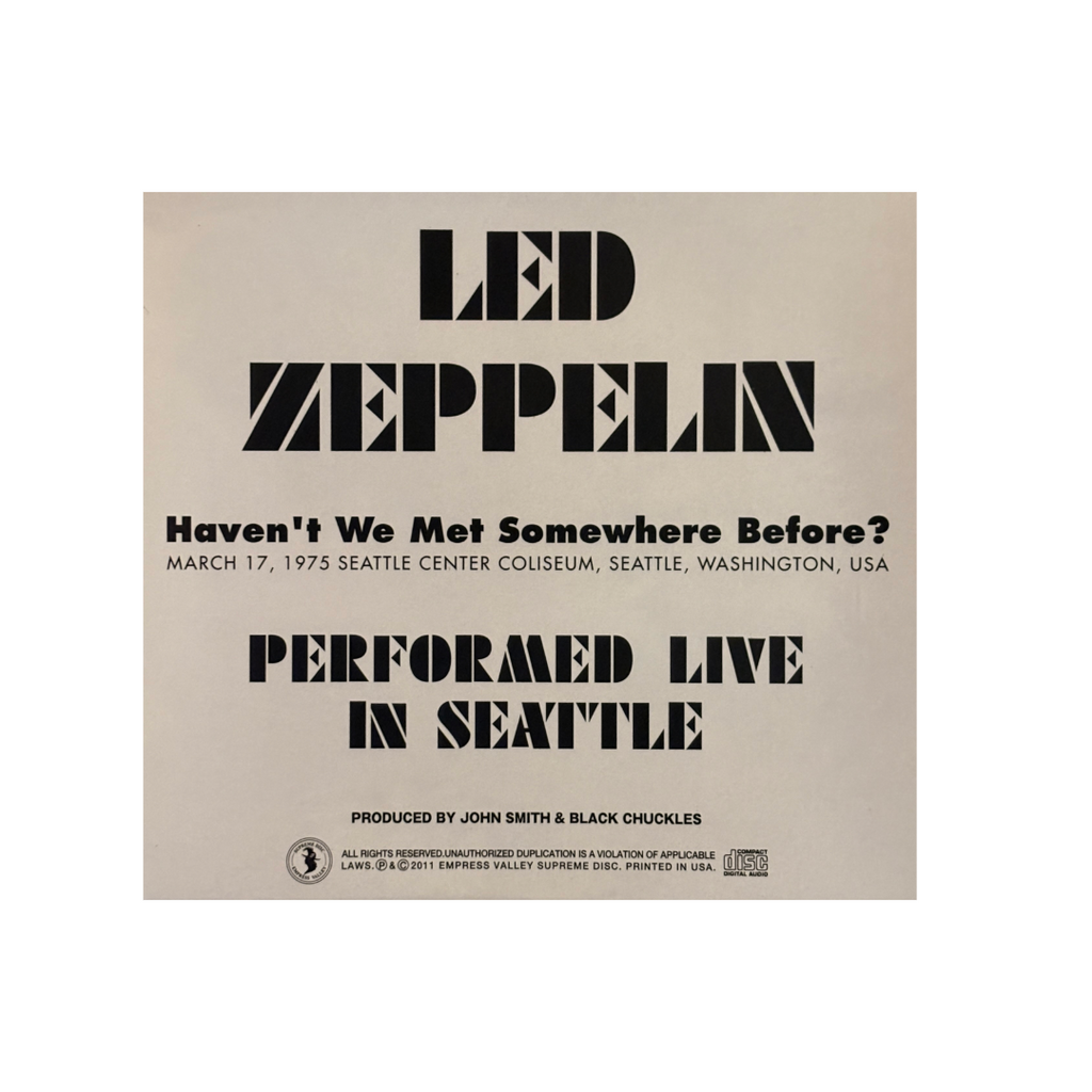 Led Zeppelin - Haven’t We Met Somewhere Before? - 6CD