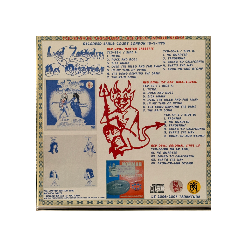 Led Zeppelin - No Quarter (Red Devil, White Box Edition) - 5CD Box Set