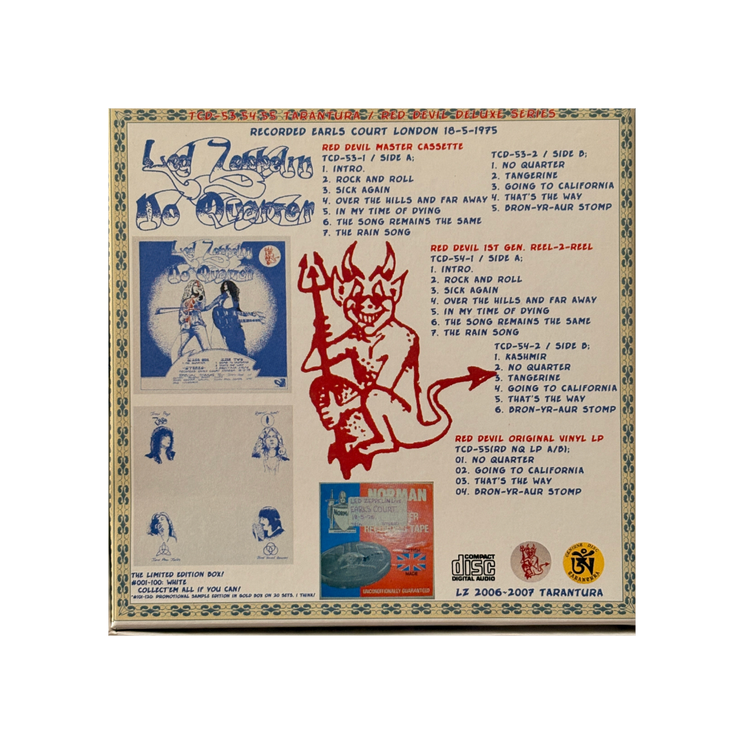 Led Zeppelin - No Quarter (Red Devil, White Box Edition) - 5CD Box Set