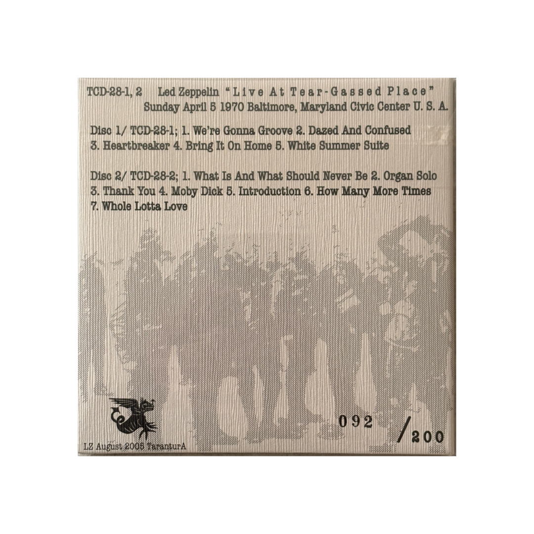 Led Zeppelin - Live At Tear-Gassed Place - 2CD
