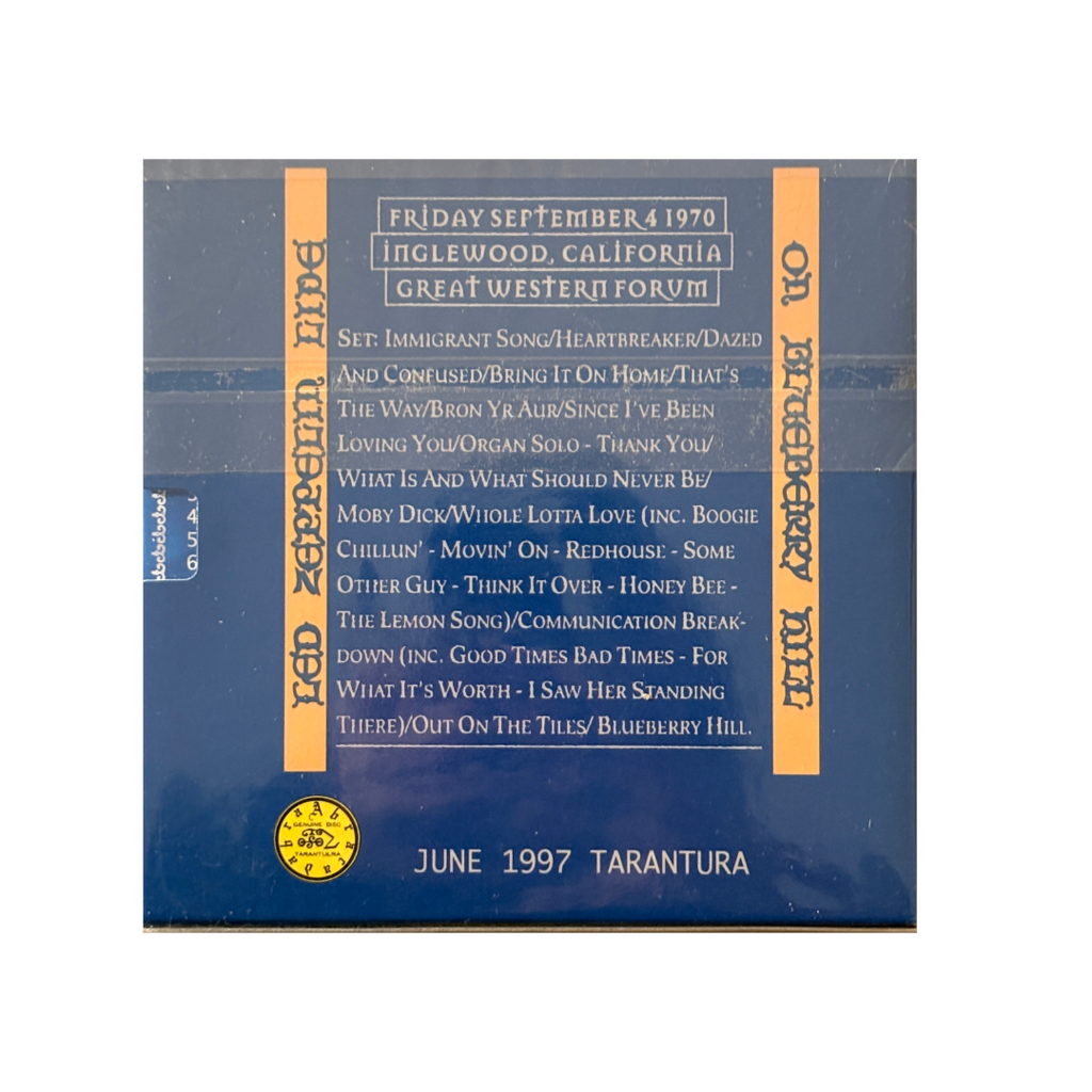 Led Zeppelin - Live On Blueberry Hill - 2CD