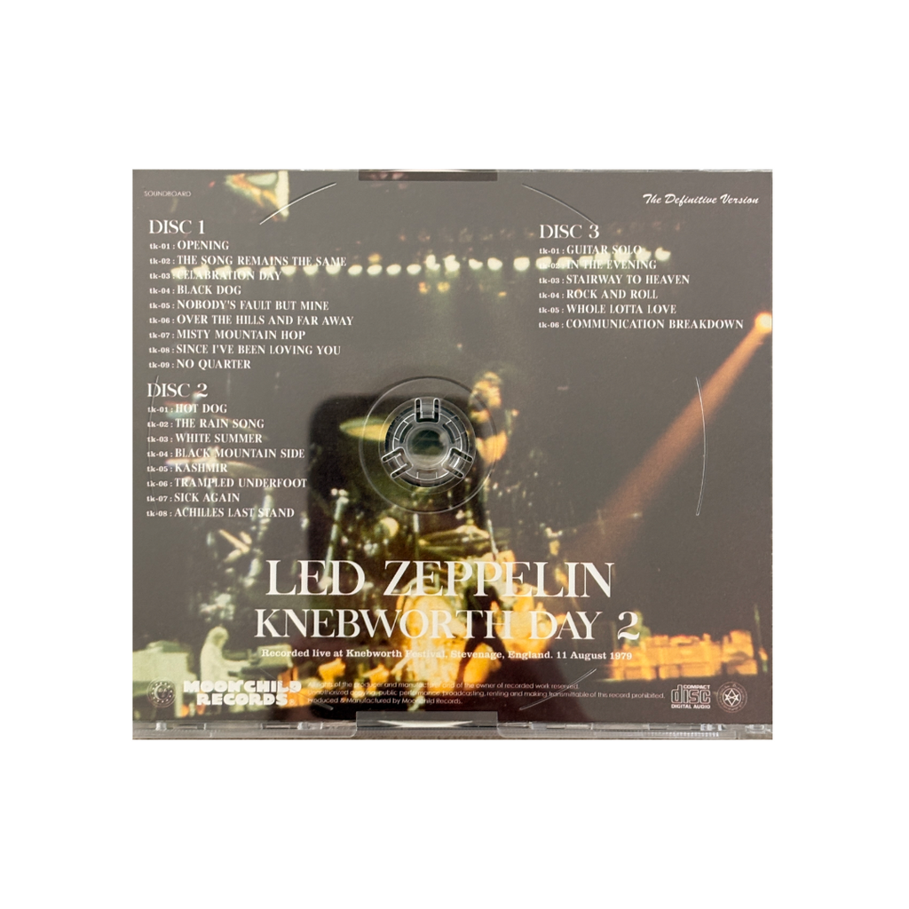 Led Zeppelin - Knebworth Day 2 - 3CD