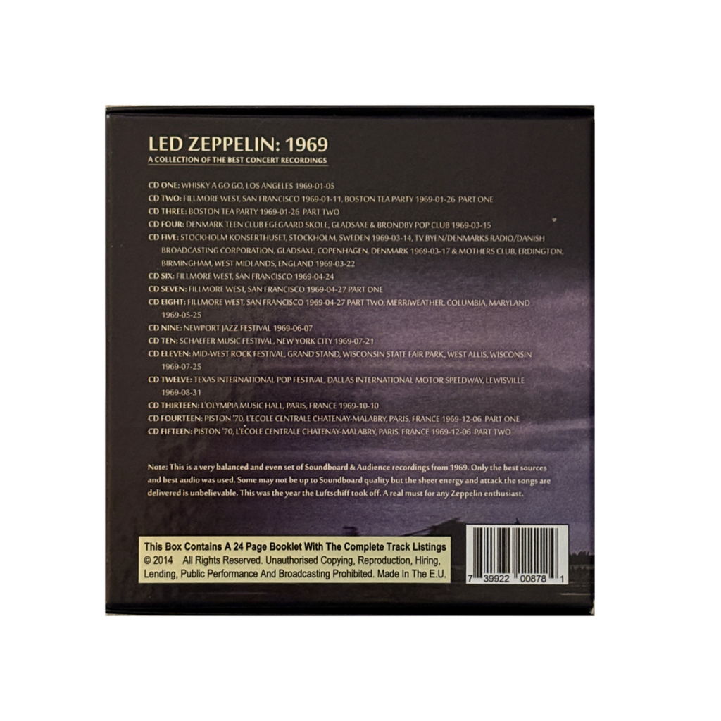 Led Zeppelin - 1969 A Collection Of The Best Concert Recordings - 15CD Box Set