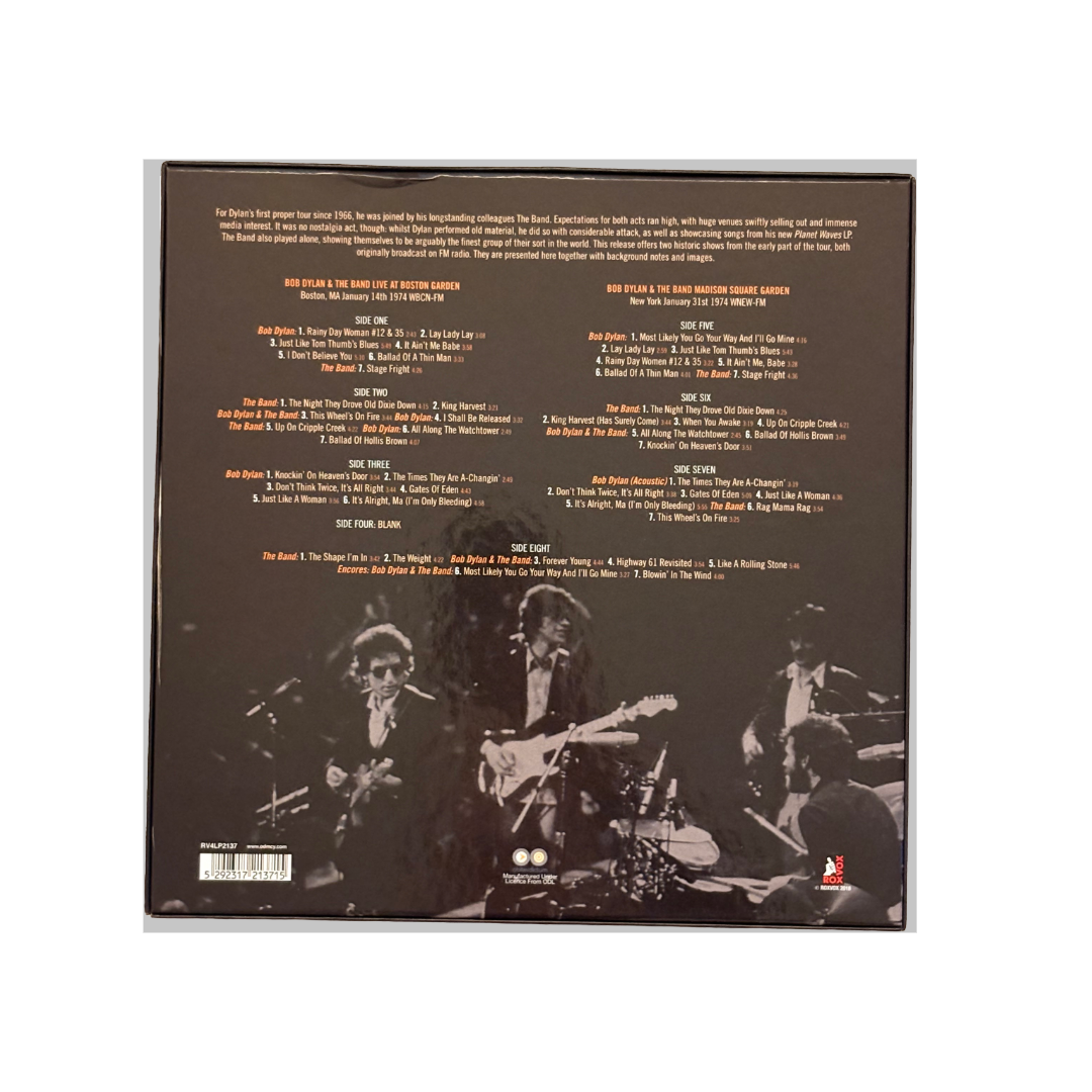 Bob Dylan And The Band - 1974 Tour Live 4LP Box Set